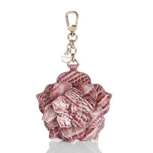 Brahmin Pink Icing Magnolia key fob/tassel